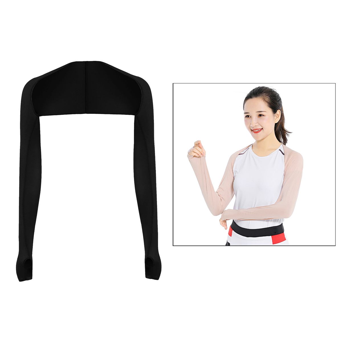 Advanced Cooling Shawl  Sun Protection Anti Black