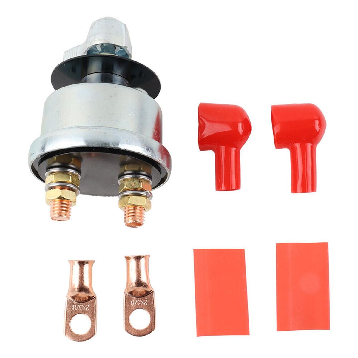 200A 12V-24V Master Battery Disconnect Switch Battery Power Cut Off Switch for Car Vehicle Truck Boat (Aluminium Housing, On/Off)