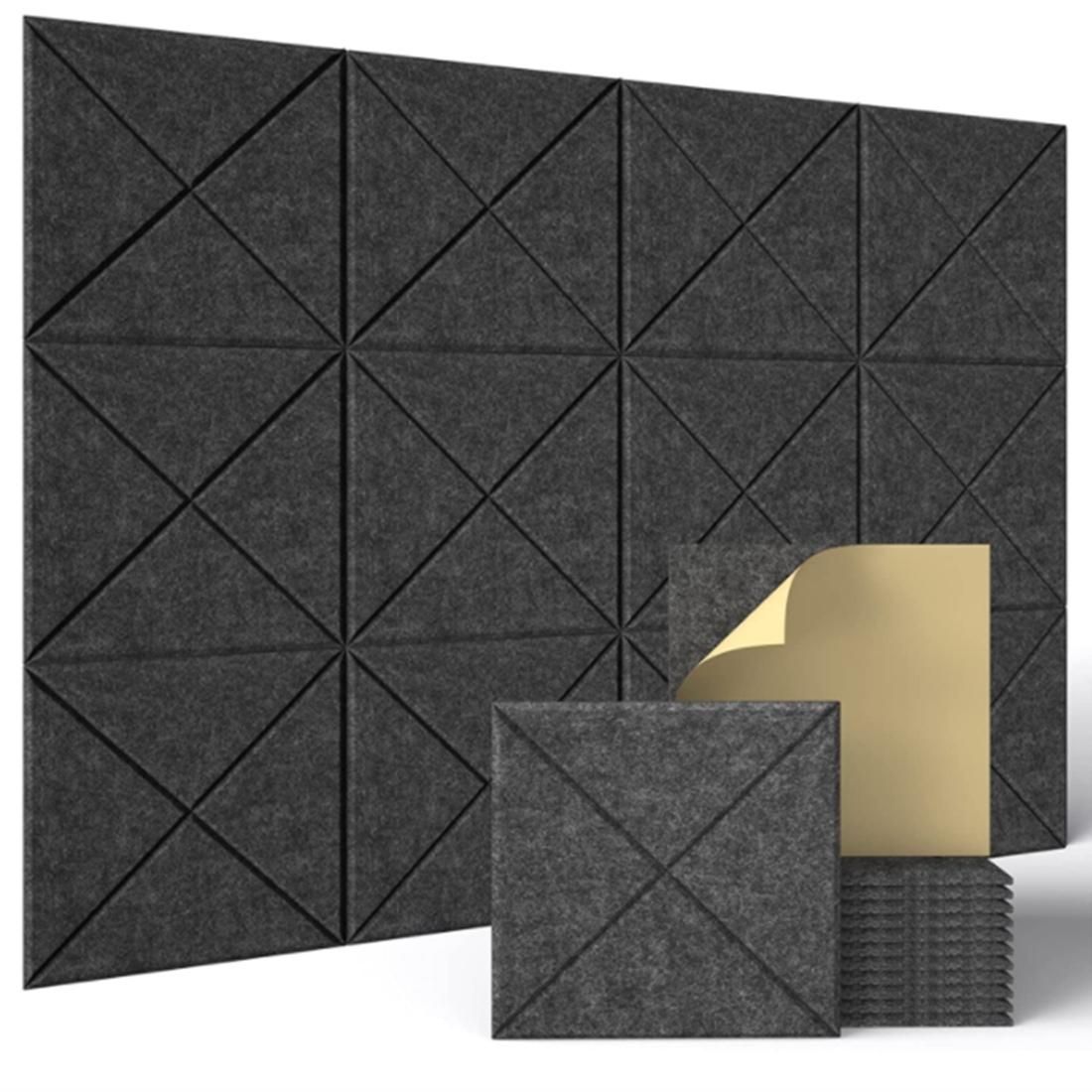 12 Pcs Acoustic Panels,for Acoustic Treatment,Wall