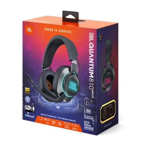 Quantum 810 Wireless Noise-canceling Over-ear Gaming Headset - Black