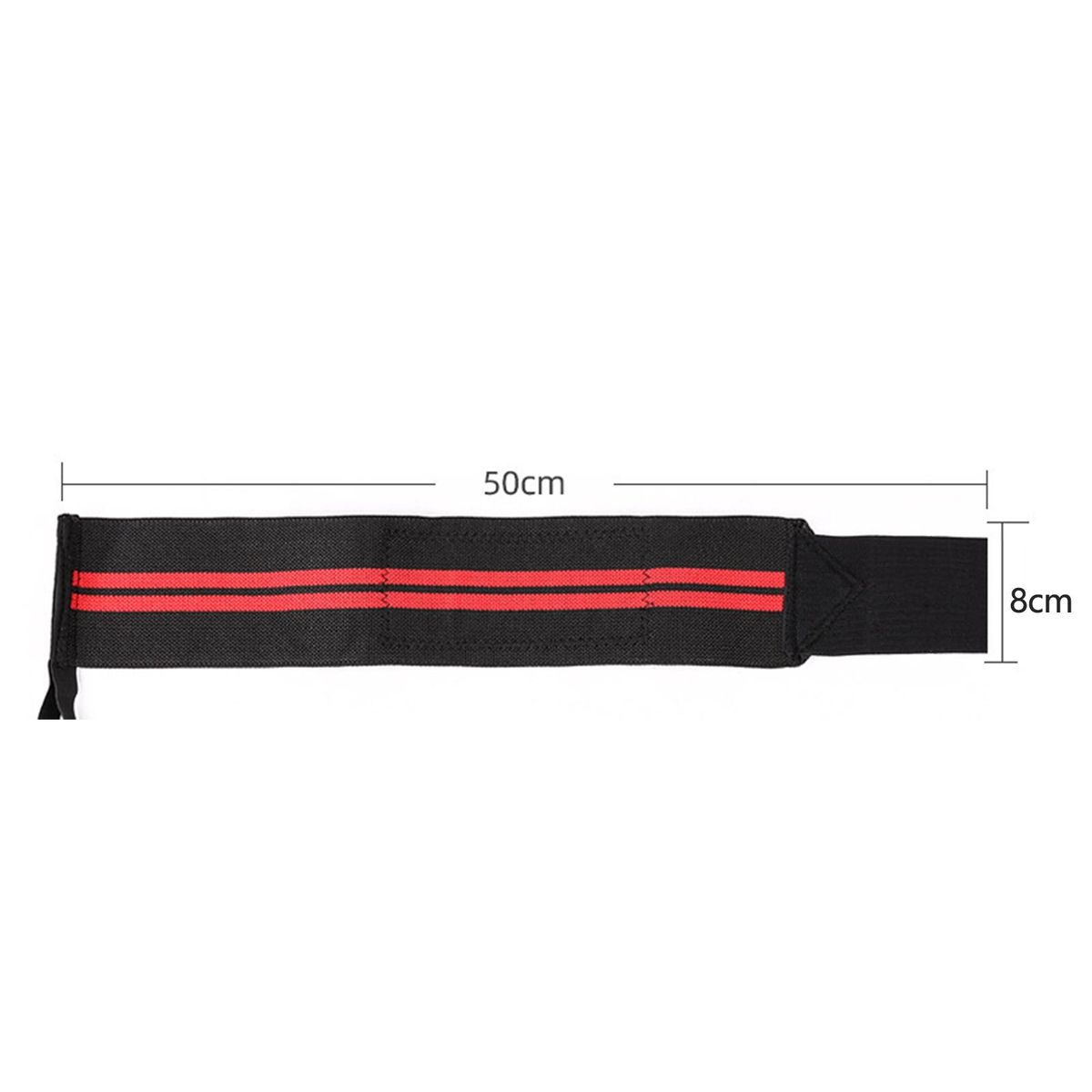 1Pc Wrist Guard Weight Lifting Wrist Strap Red Black