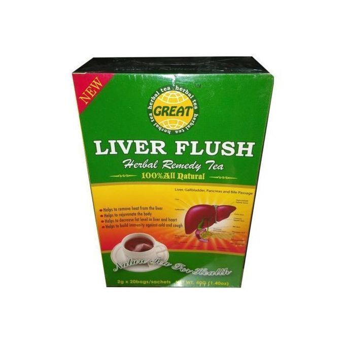 Tea Liver Flush Herbal Remedy Tea 2 PACKS