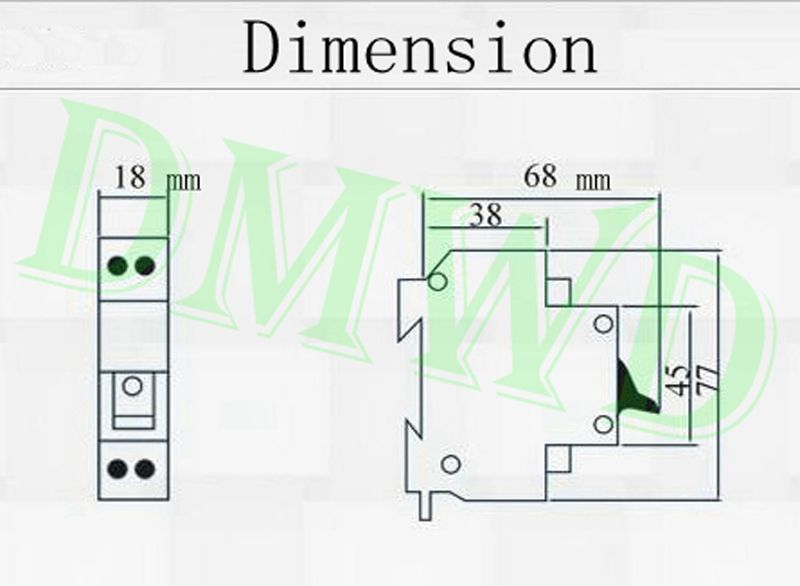 DMWD DPN Mini DZ30-32 1P+N 10A 16A 20A 32A 220V 230V 50HZ