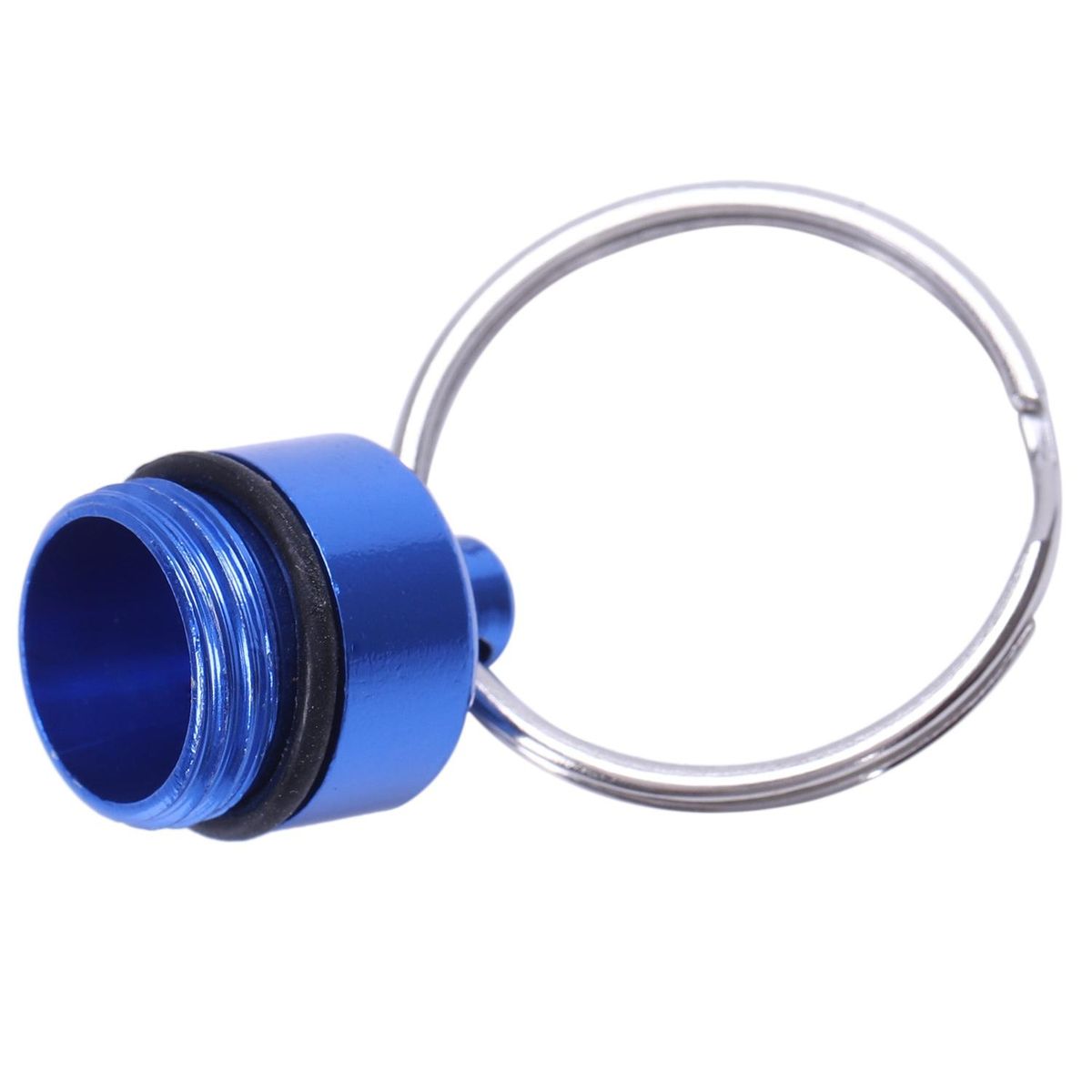 Royal Blue Aluminum Pill Tablet Case Box Cylinder Holder w