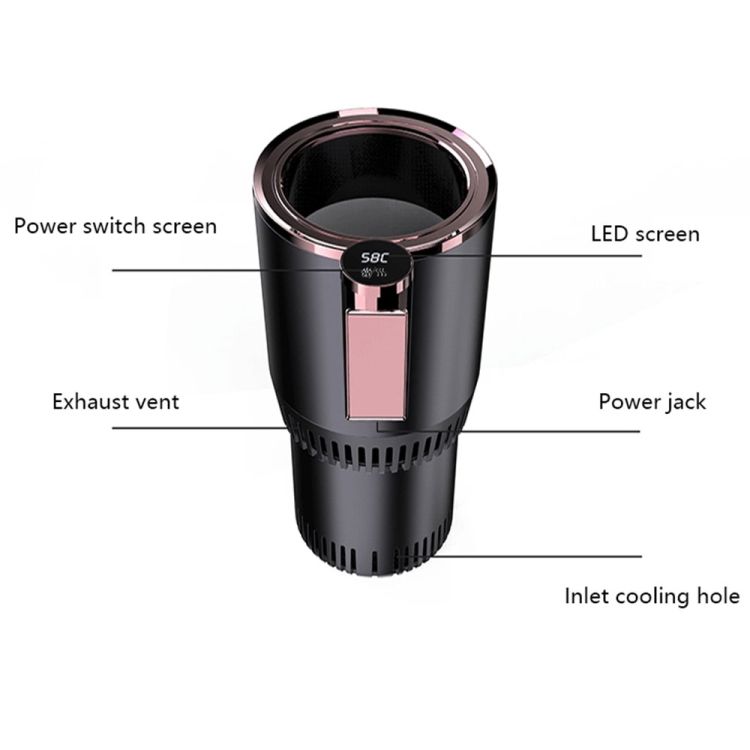 2-in-1 Smart Car Cup Cooler Outdoor Travel Heater