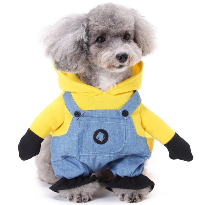 Catoon Cat Clothes Dog Hoodies Winter Warm Cat Coat Jacket For Small-Type A