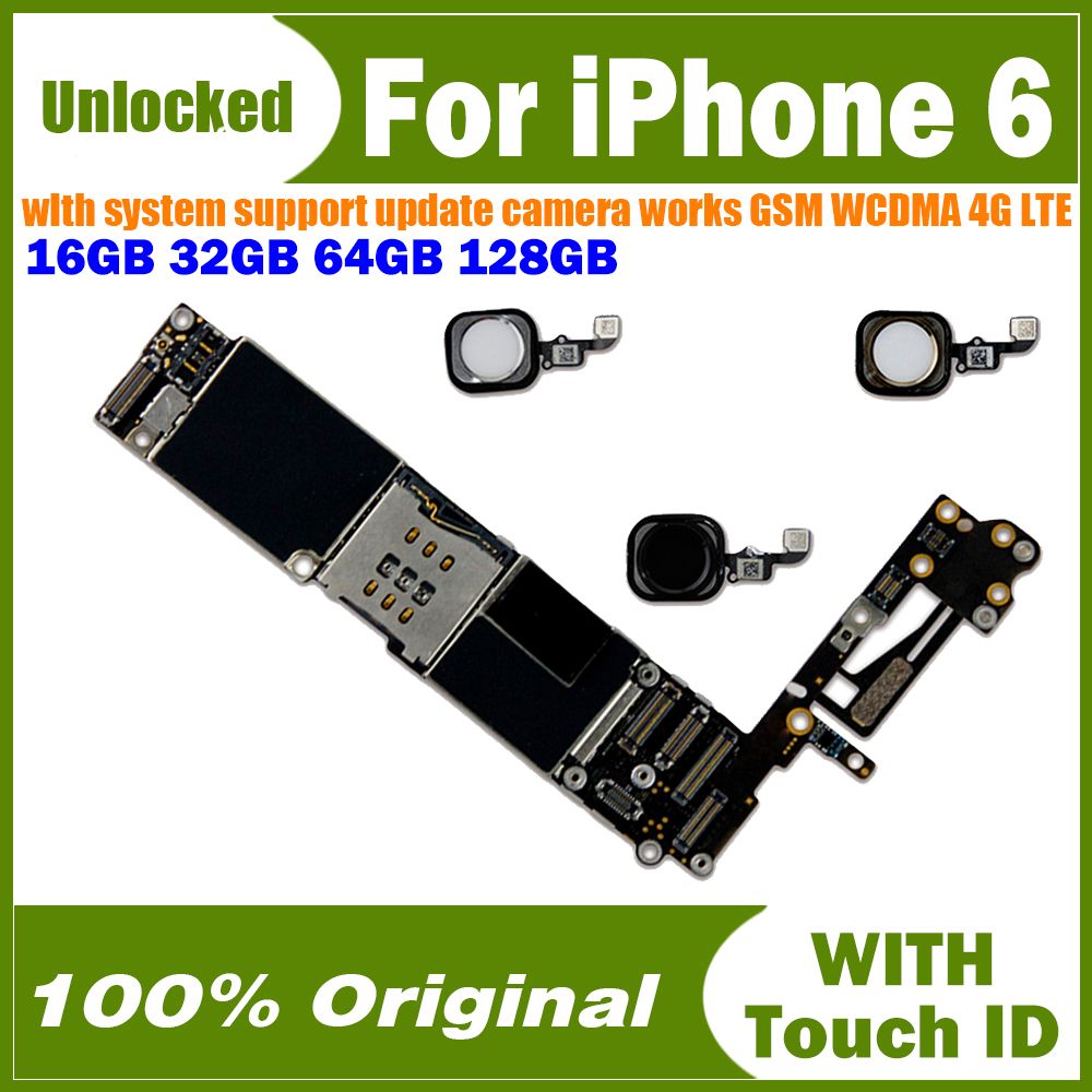 For Iphone 6 Iphone6 Motherboard With/No Touch ID Mainboard