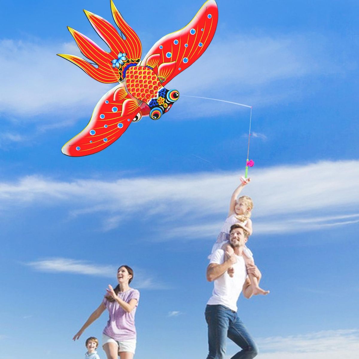 Fly Kite Game Cartoon Eagle Kite Toy Multicolor