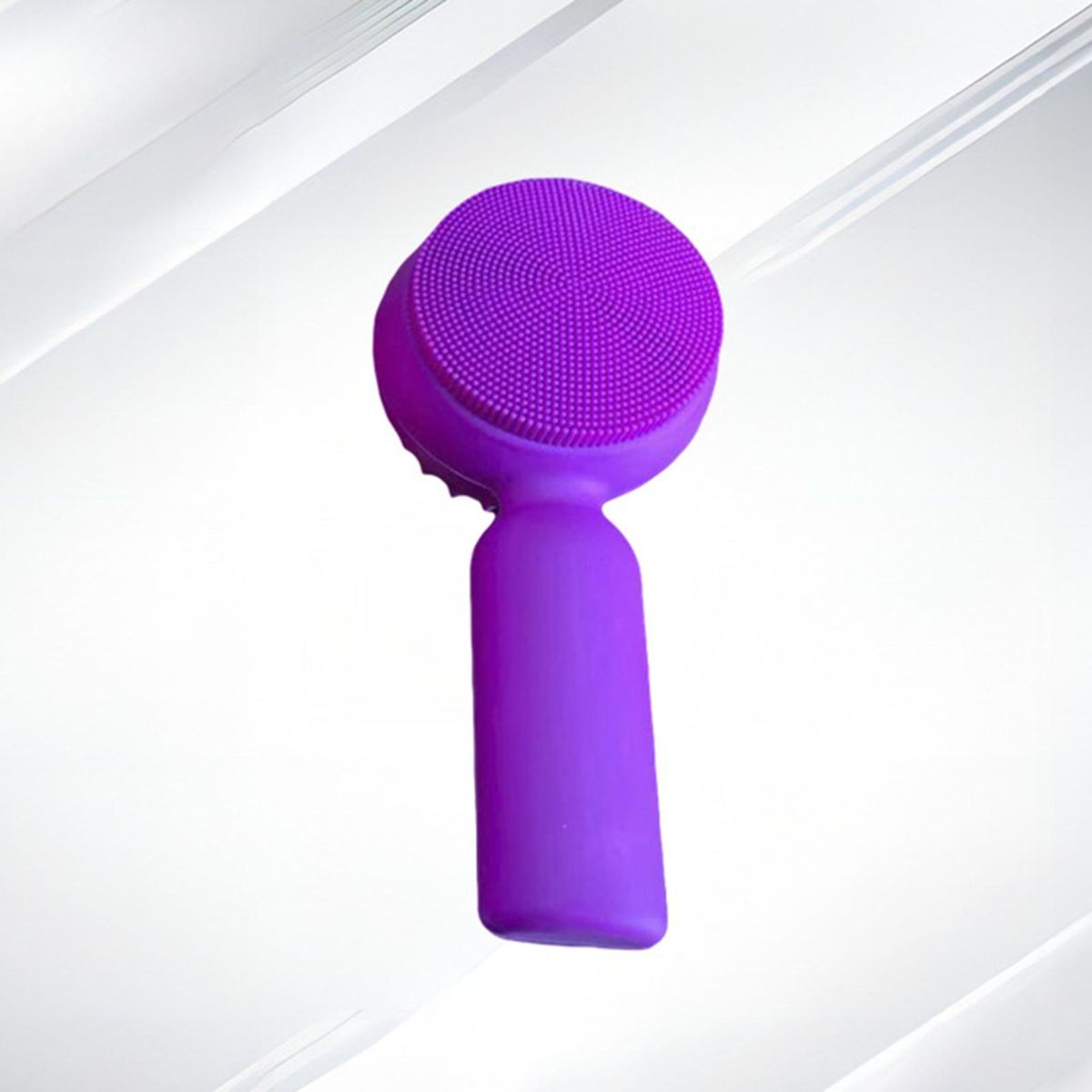 Face Scrubber Men Women Silicone Face Scrubber Purple