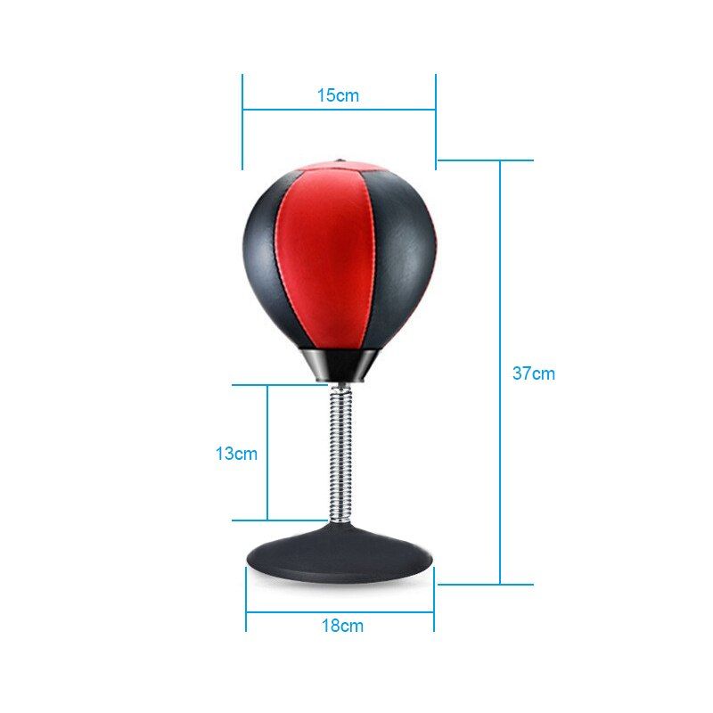 Portable Desk Punch Bags With Suction Cup Desktop Stand Up Boxing Ball For Home Office Pressure