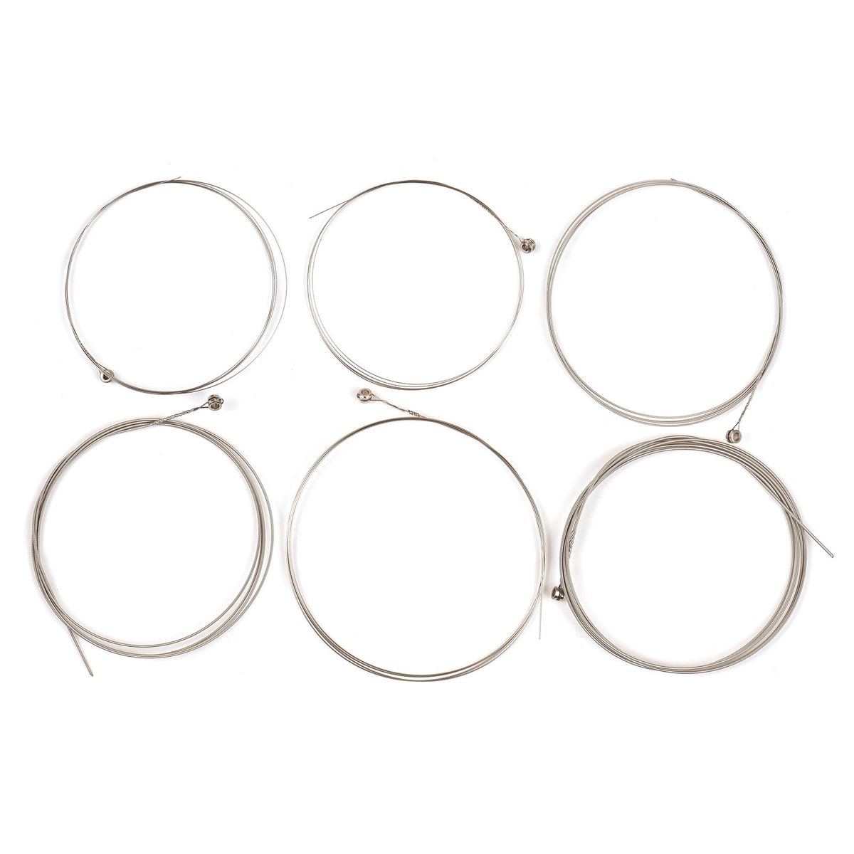6 PCS Electric Guitar Strings (E-B-G-D-A-E) Steel Wire Strings Set Guitar Replacement Parts