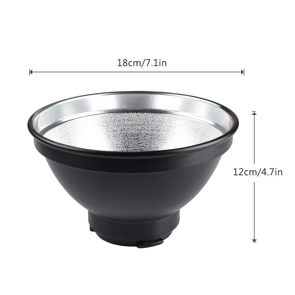 Godox 7 Inch/18cm Standard Reflector Diffuser Lamp Shade Dish Replacement for Godox AD400PRO AD400PRO Flash Strobe Light Monolight Speedlites