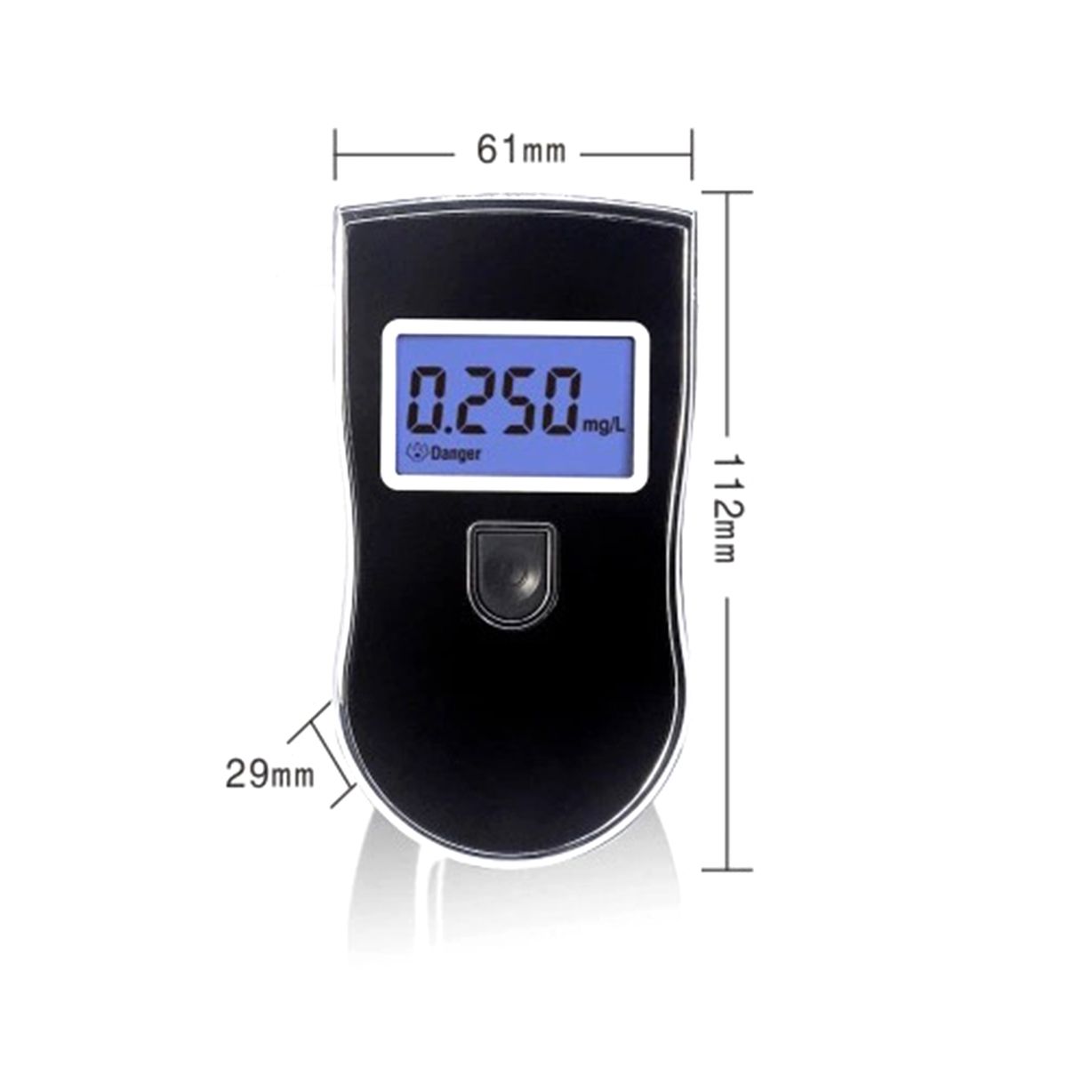 Alcohol Tester, Handheld Breathalyzer With Blue Backlight