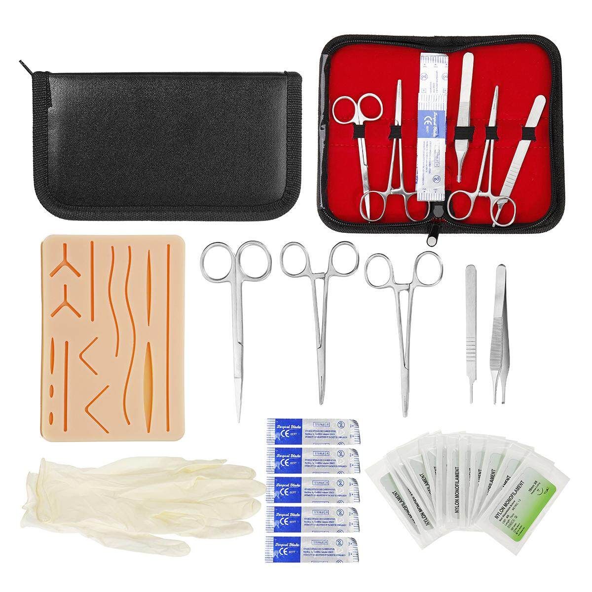 25 In 1 Skin Suture Surgical Training Kit Silicone Pad