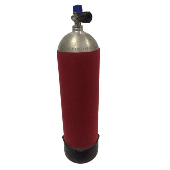 Neoprene 12L Scuba Diving Tank Cylinder Protection Cover Sleeve Red