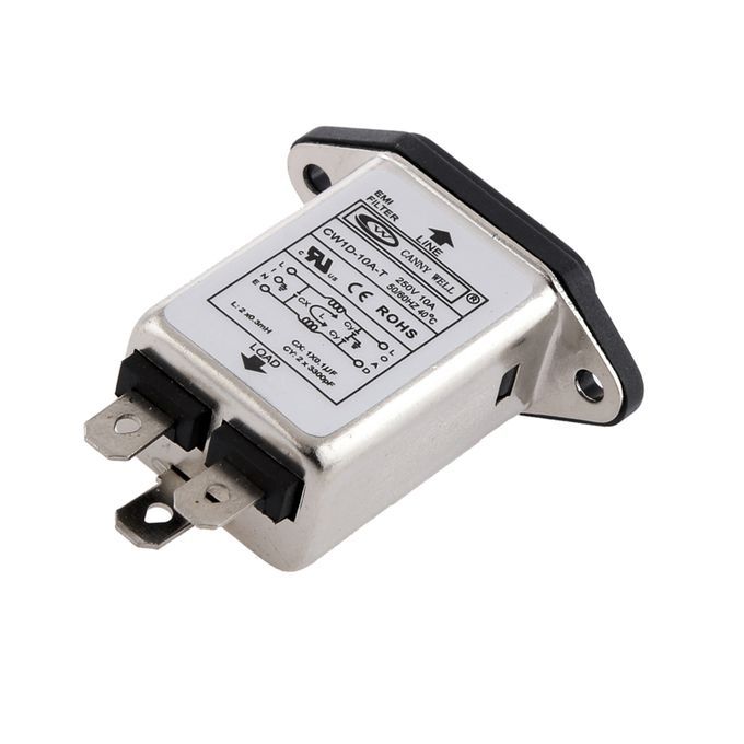 3Pin AC Power 205V 10A Single Phase Power Line Noise Filter