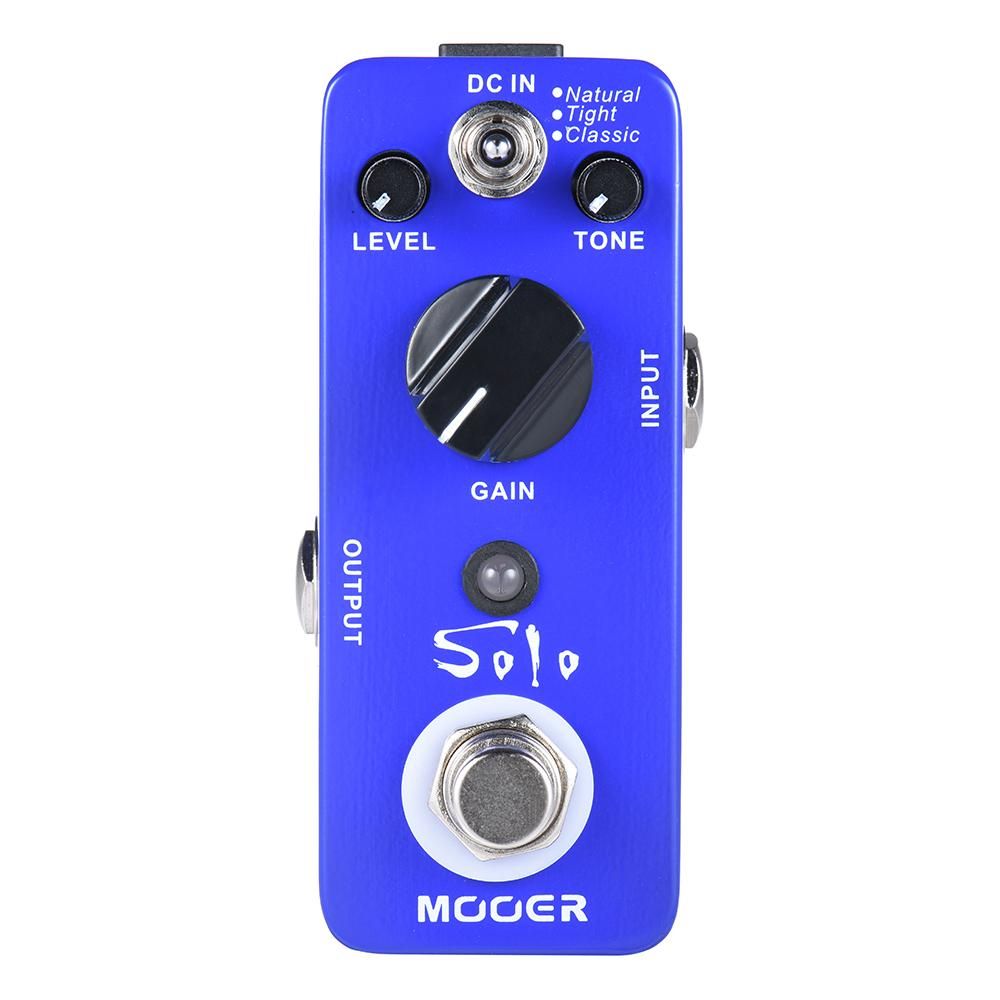 MOOER SOLO Distortion Guitar Effect Pedal High-gain True Bypass Full Metal Shell