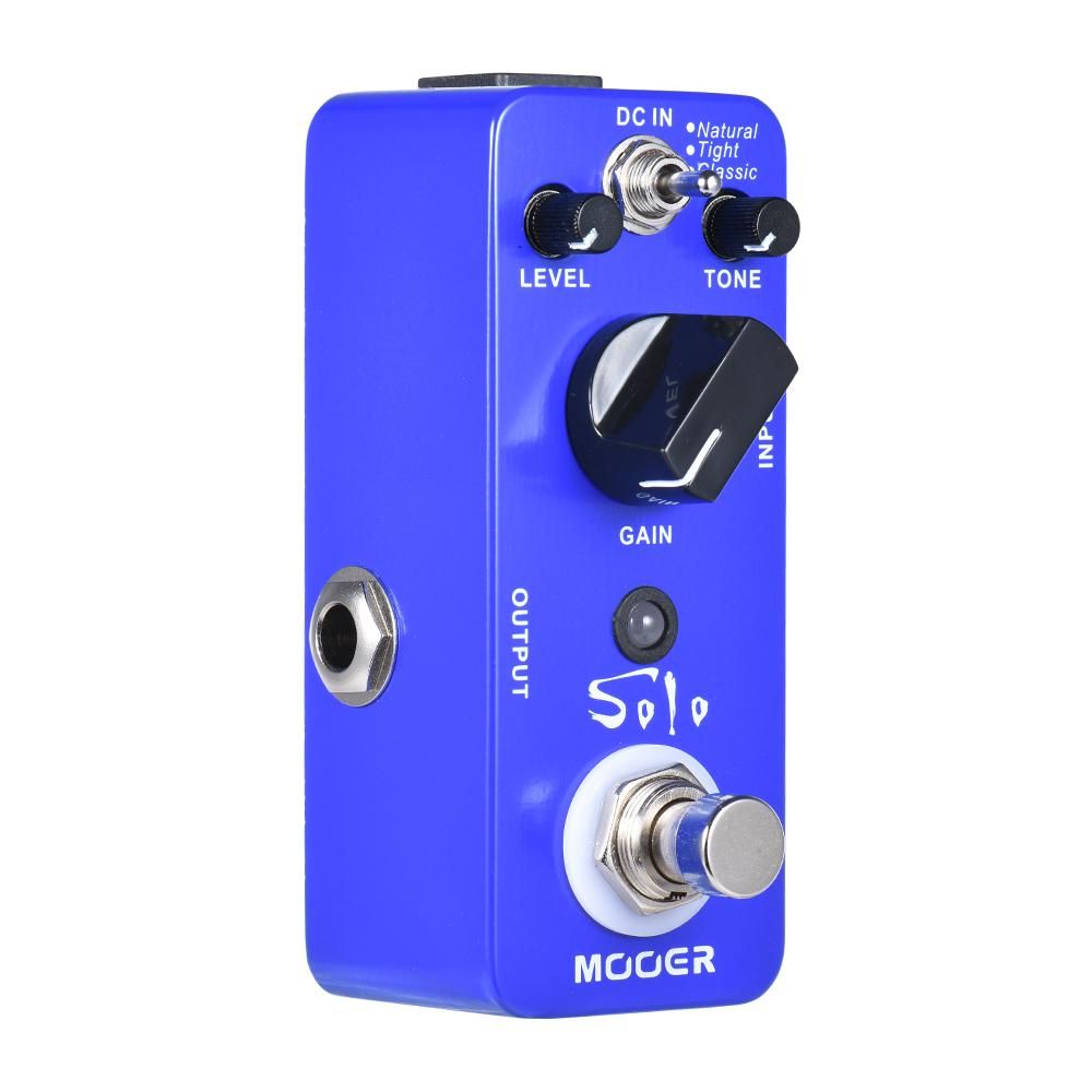 MOOER SOLO Distortion Guitar Effect Pedal High-gain True Bypass Full Metal Shell