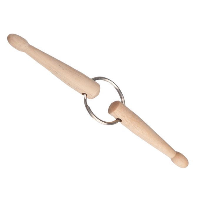 Mini Percussion Drum Stick Keychain 2 Wood Drumsticks Keychain Key