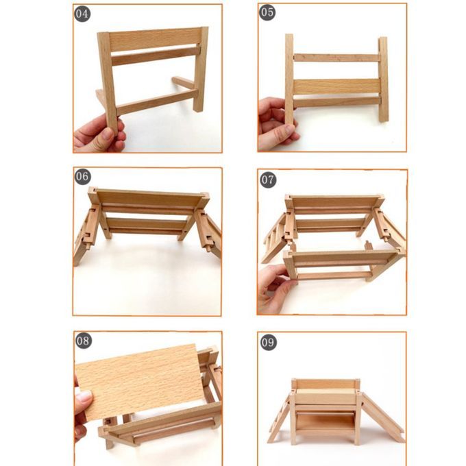 Montessori Toy Wooden Blocks Building Eco Friendly For Toddlers Gift