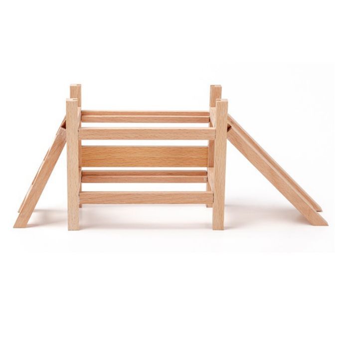 Montessori Toy Wooden Blocks Building Eco Friendly For Toddlers Gift