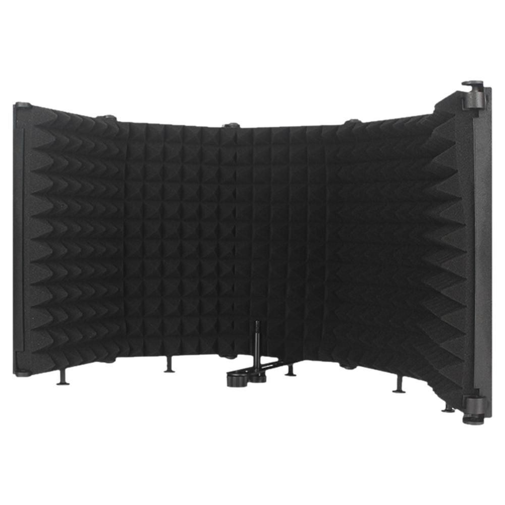 Foldable Microphone Acoustic Isolation Shield Alloy