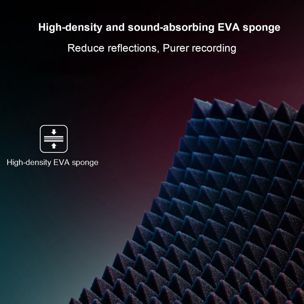 Foldable Microphone Acoustic Isolation Shield Alloy