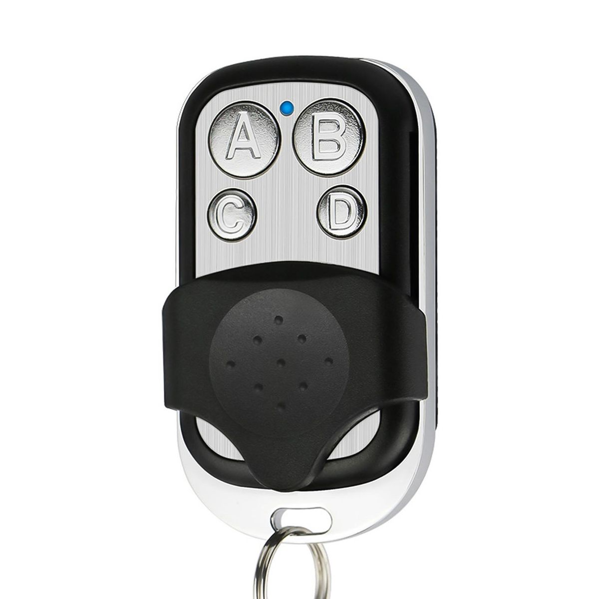 433MHz Copy Remote Controller Metal Clone Remotes 4 Buttons Cloning Key Fob Garage Duplicator Remote Control Key Fob with Cover Protection