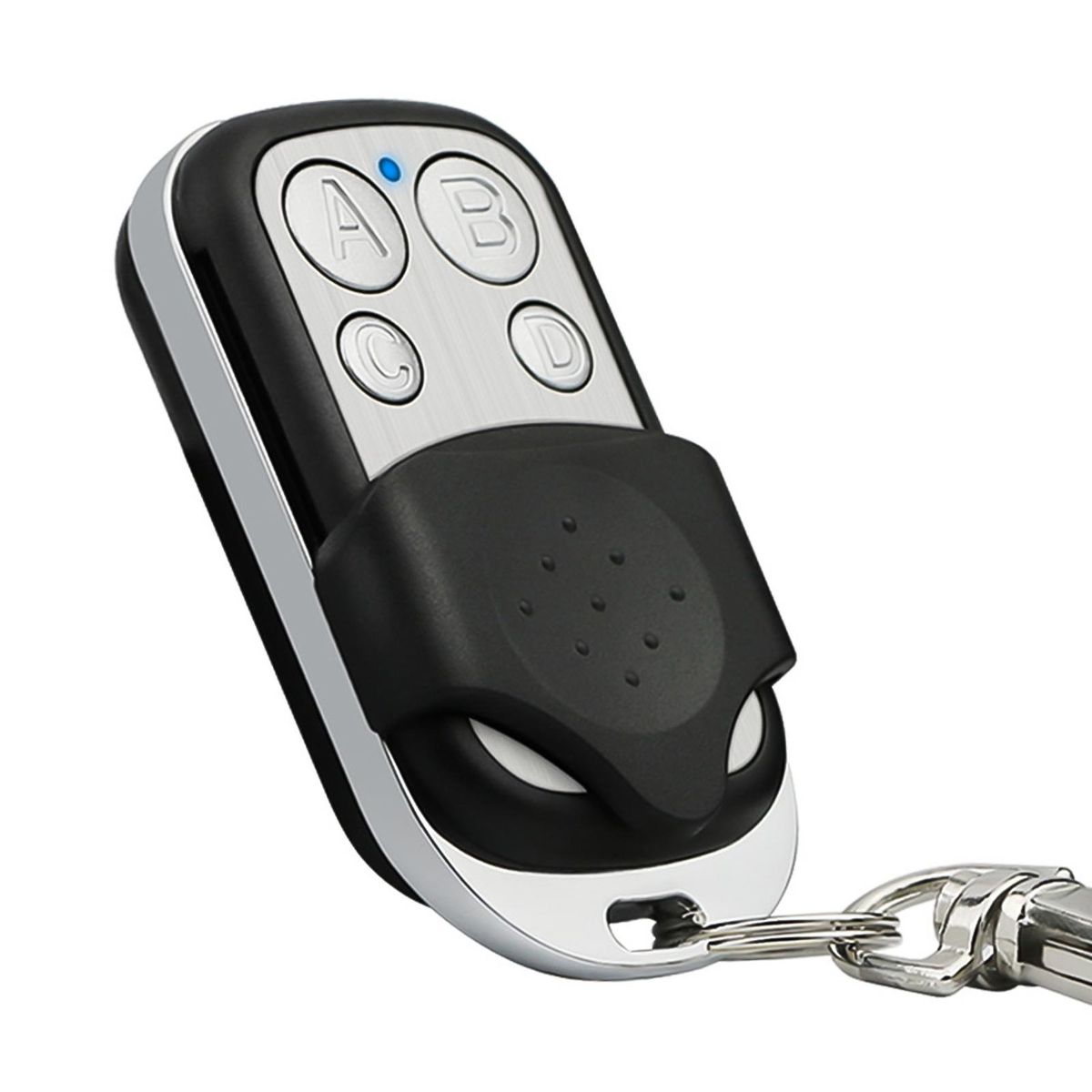 433MHz Copy Remote Controller Metal Clone Remotes 4 Buttons Cloning Key Fob Garage Duplicator Remote Control Key Fob with Cover Protection