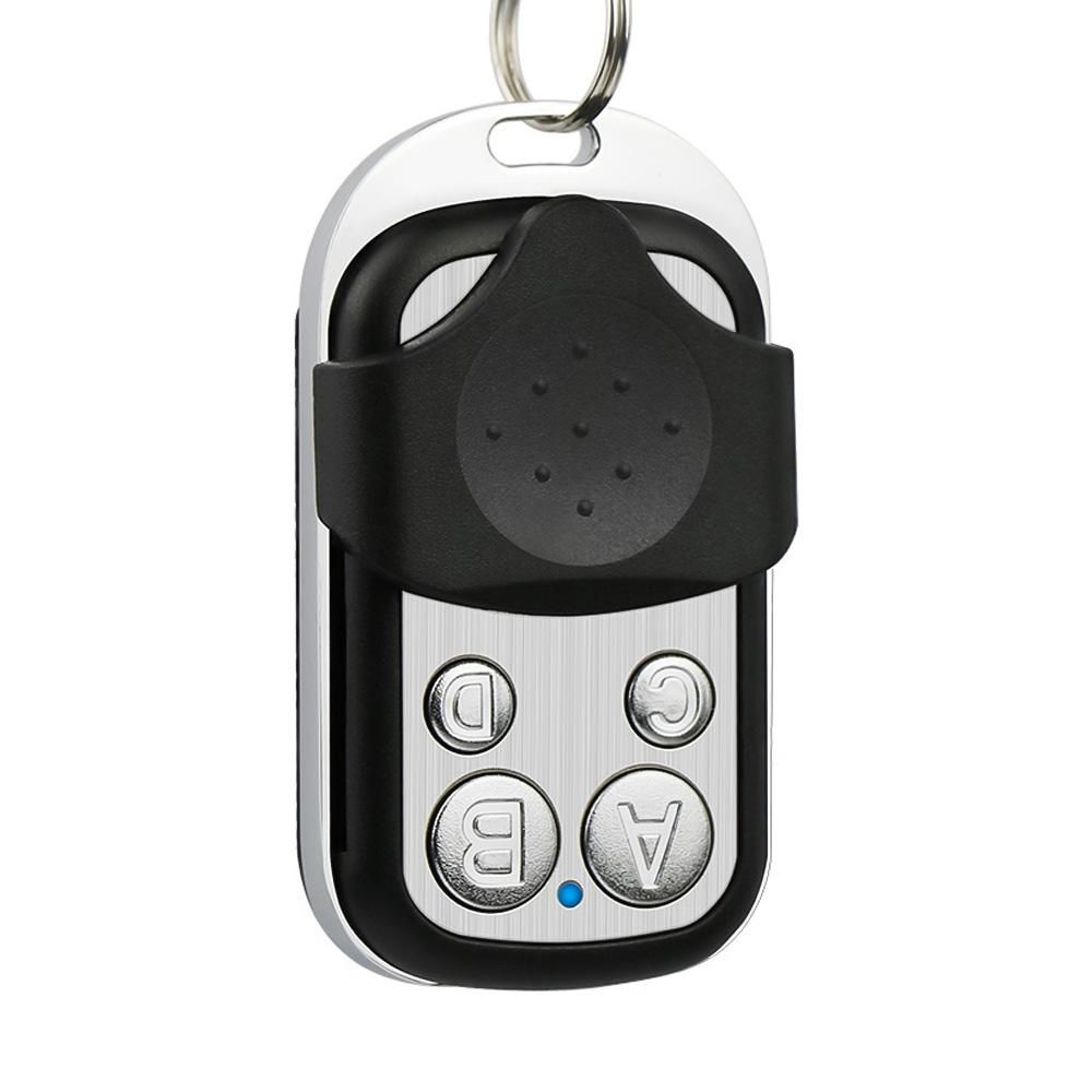 433MHz Copy Remote Controller Metal Clone Remotes 4 Buttons Cloning Key Fob Garage Duplicator Remote Control Key Fob with Cover Protection