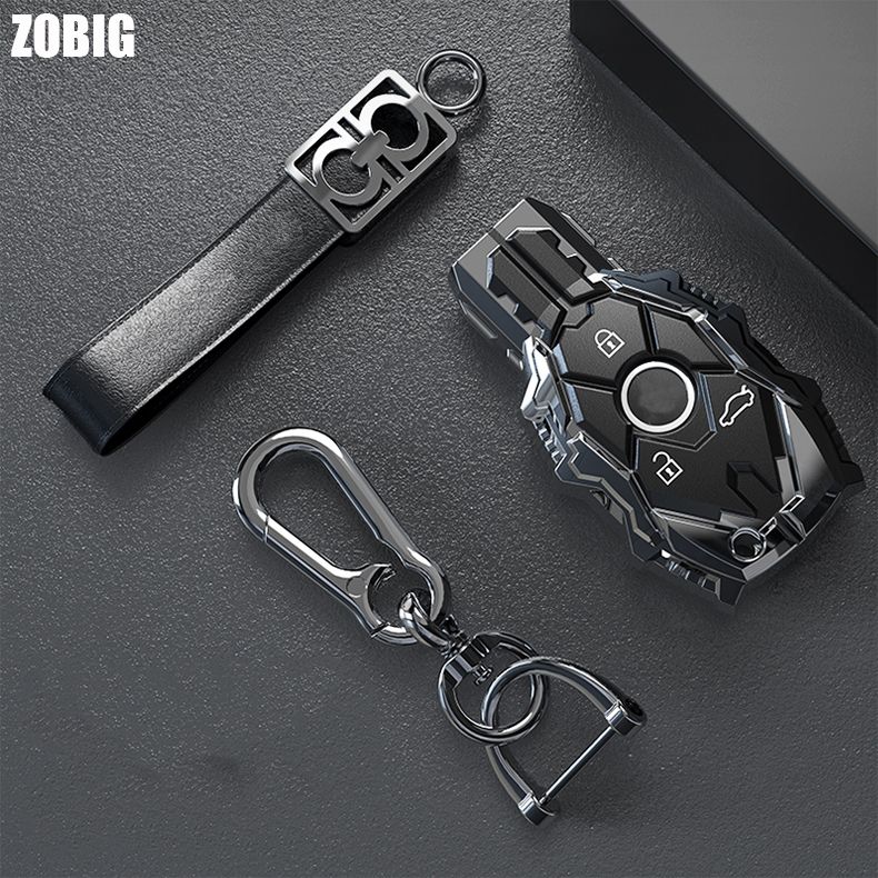 Zobig For Mercedes Benz Key Fob Cover Key Case Cover With C