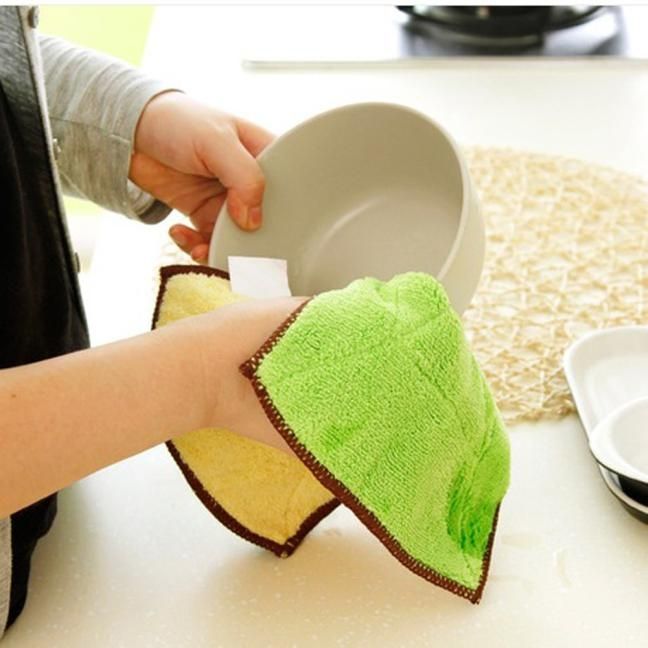 Mixed Color Microfiber Car Cleaning Towel Kitchen Washing Polishing Cloth
