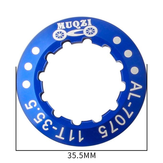 Bike Cassette Cover Lock Ring Alloy Flywheel Ring Dustproof Cog Blue