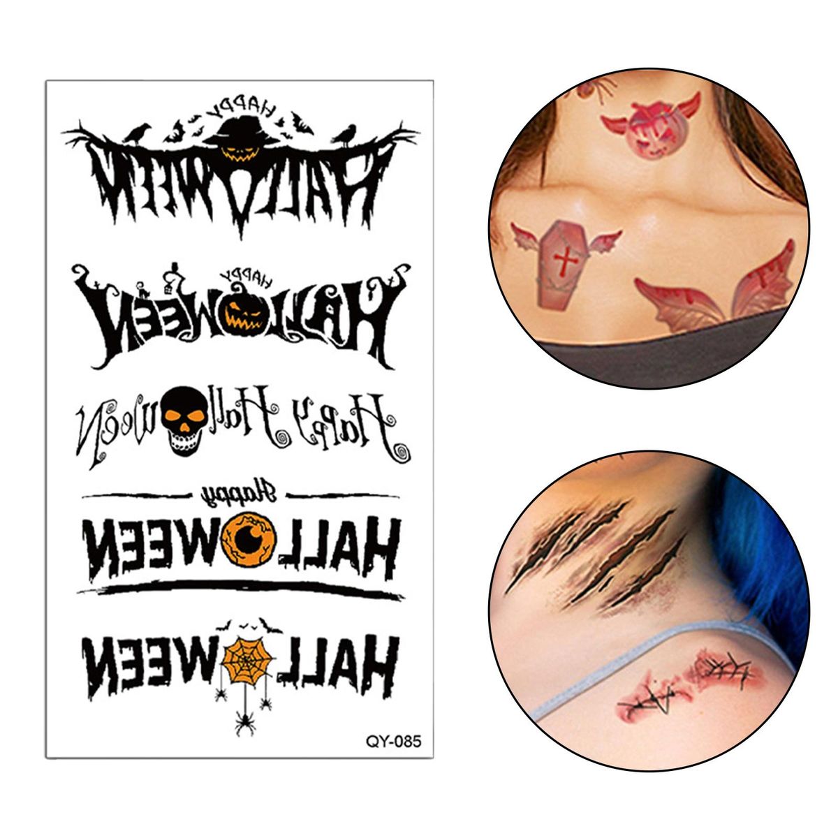 Paperback Sticker Horror Waterproof Halloween Fake Style A