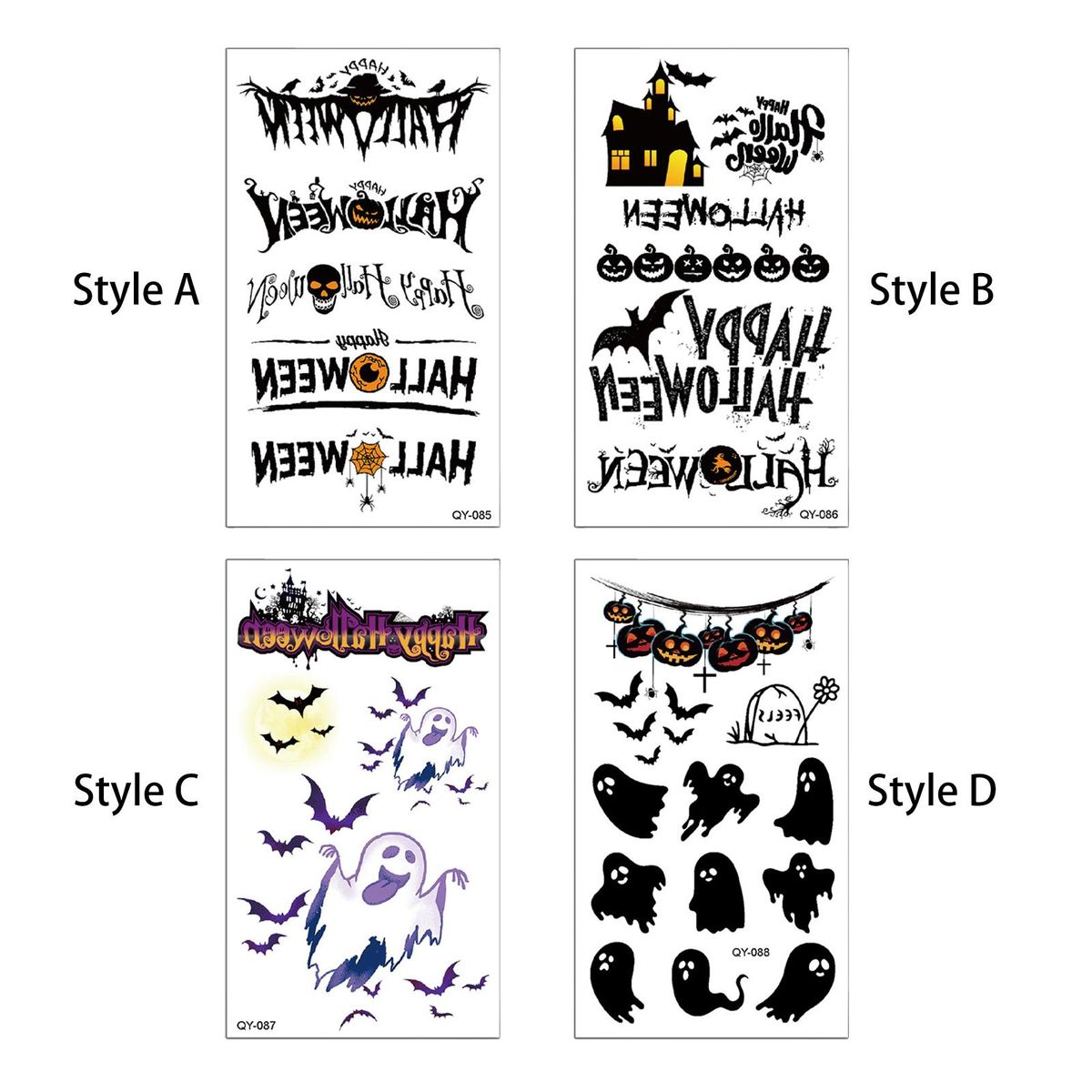 Paperback Sticker Horror Waterproof Halloween Fake Style A