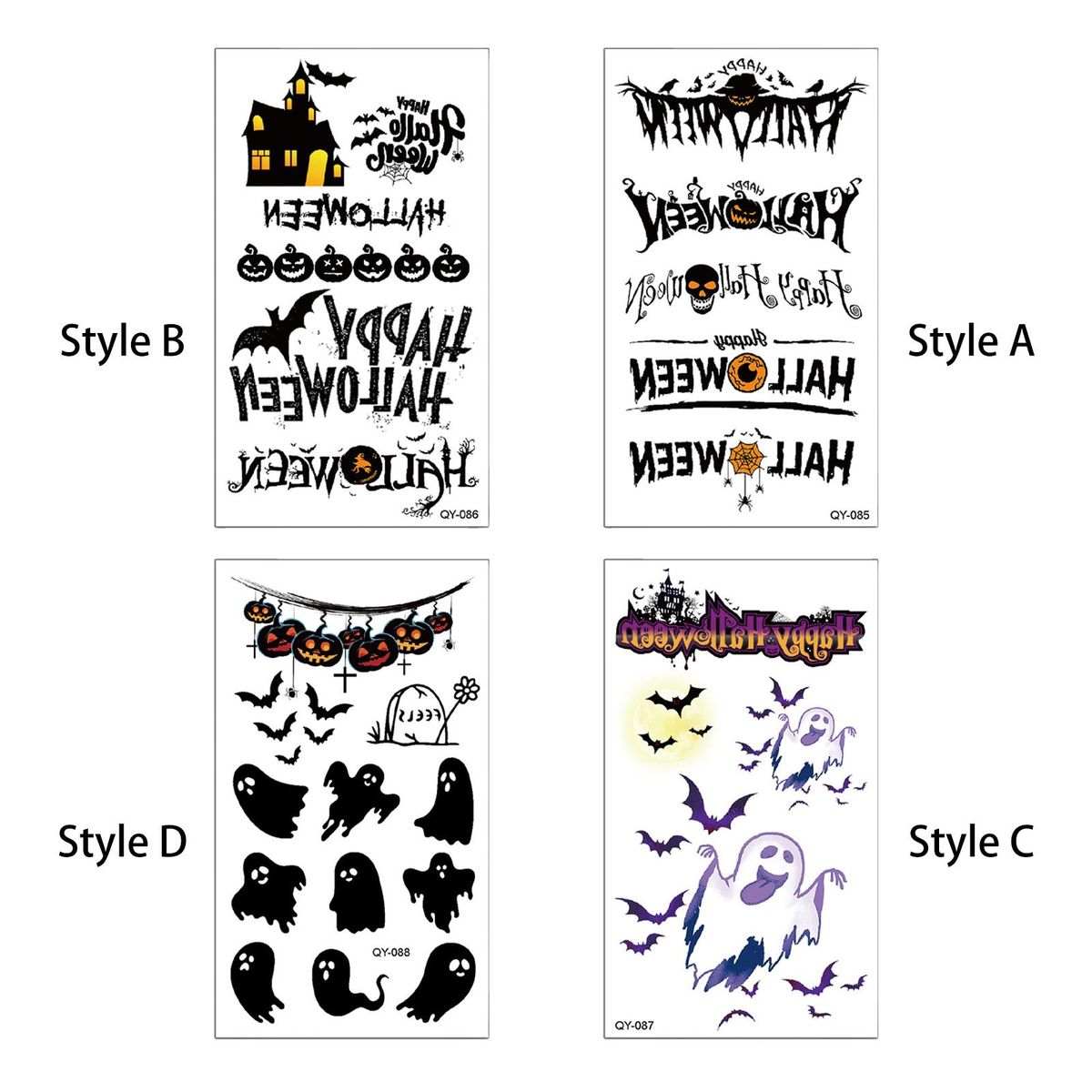 Paperback Sticker Horror Waterproof Halloween Fake Style A