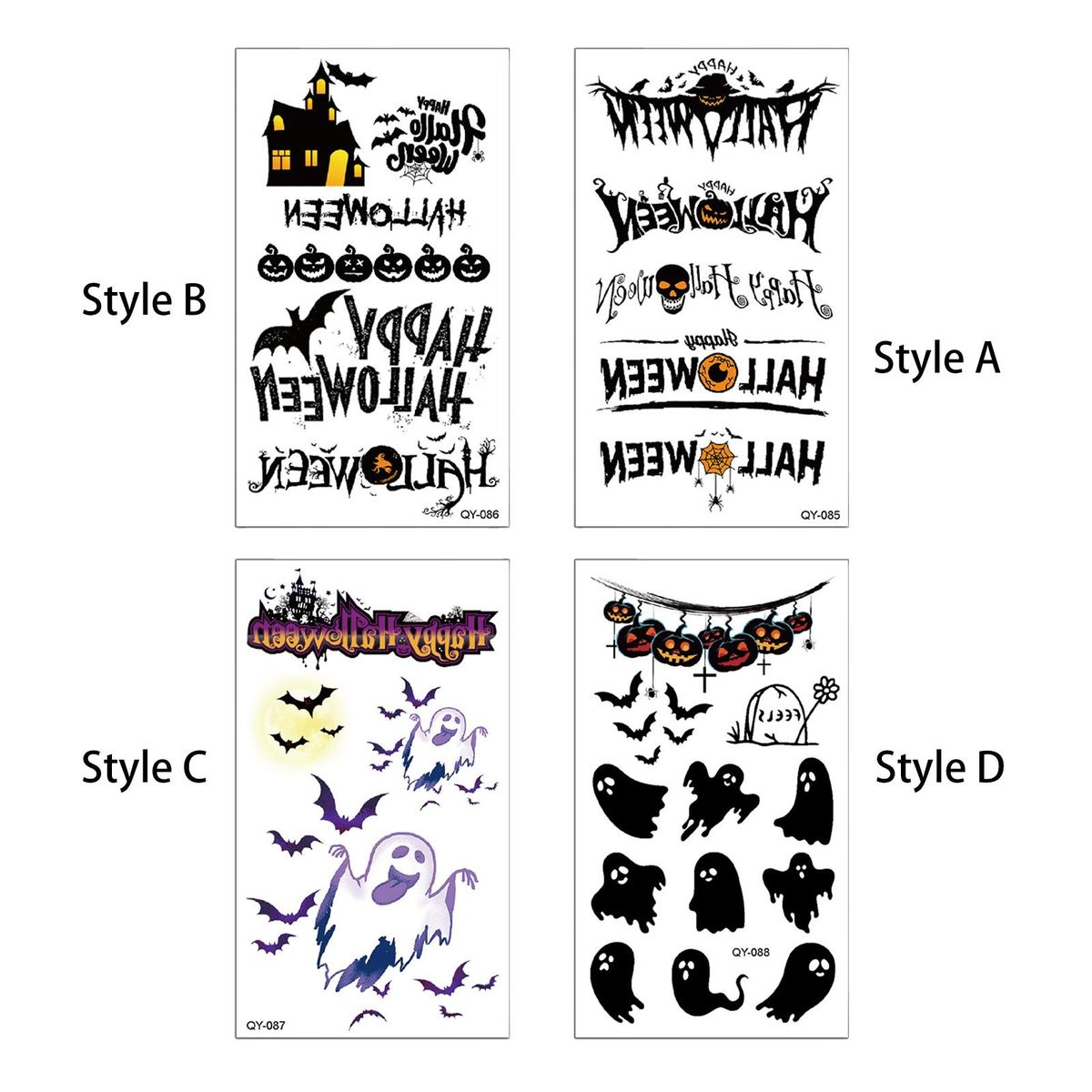 Paperback Sticker Horror Waterproof Halloween Fake Style A