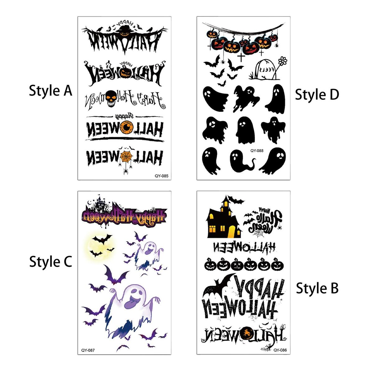 Paperback Sticker Horror Waterproof Halloween Fake Style A