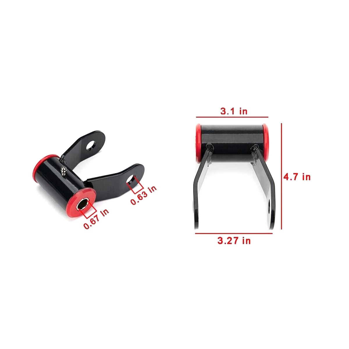 1-1.5inch Rear Lift Leaf Shackle Kit for 88-18 1500 Truck