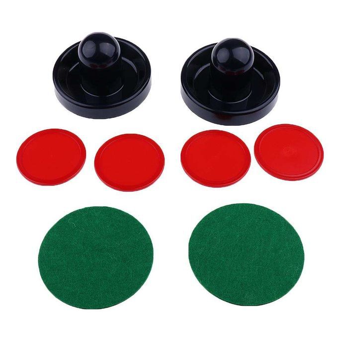 3 Sizes Air Hockey Felt Pushers And Pucks Set Including 2 M Dark Blue