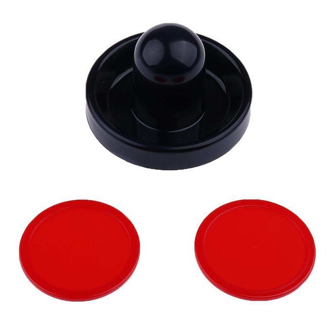 3 Sizes Air Hockey Felt Pushers And Pucks Set Including 2 M Dark Blue