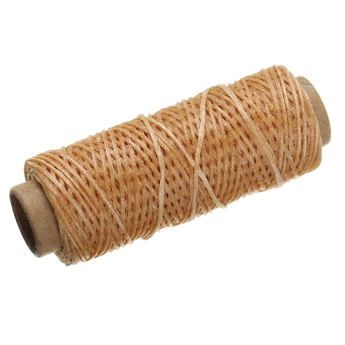 50m/roll Waxed Thread Cotton Cord String Strap Hand Stitching Thread For Leather Handicraft Tool Material Accessories True Color