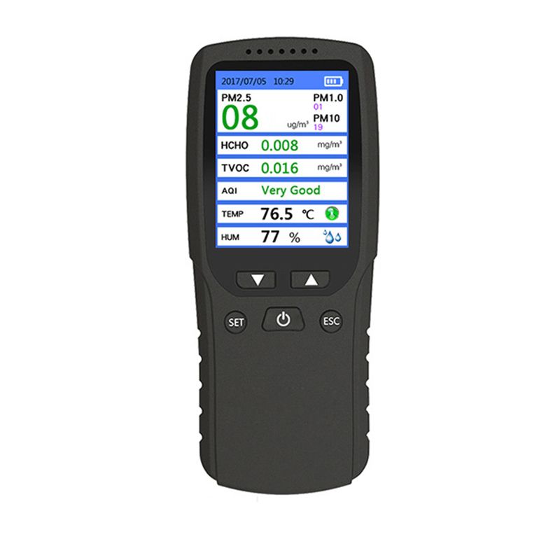 DM106A Portable Multi-Function Gas Detector PM2.5 Formaldehyde(HCHO) Air Quality Monitor Analyzer Meter Dust Sensor USB Charge