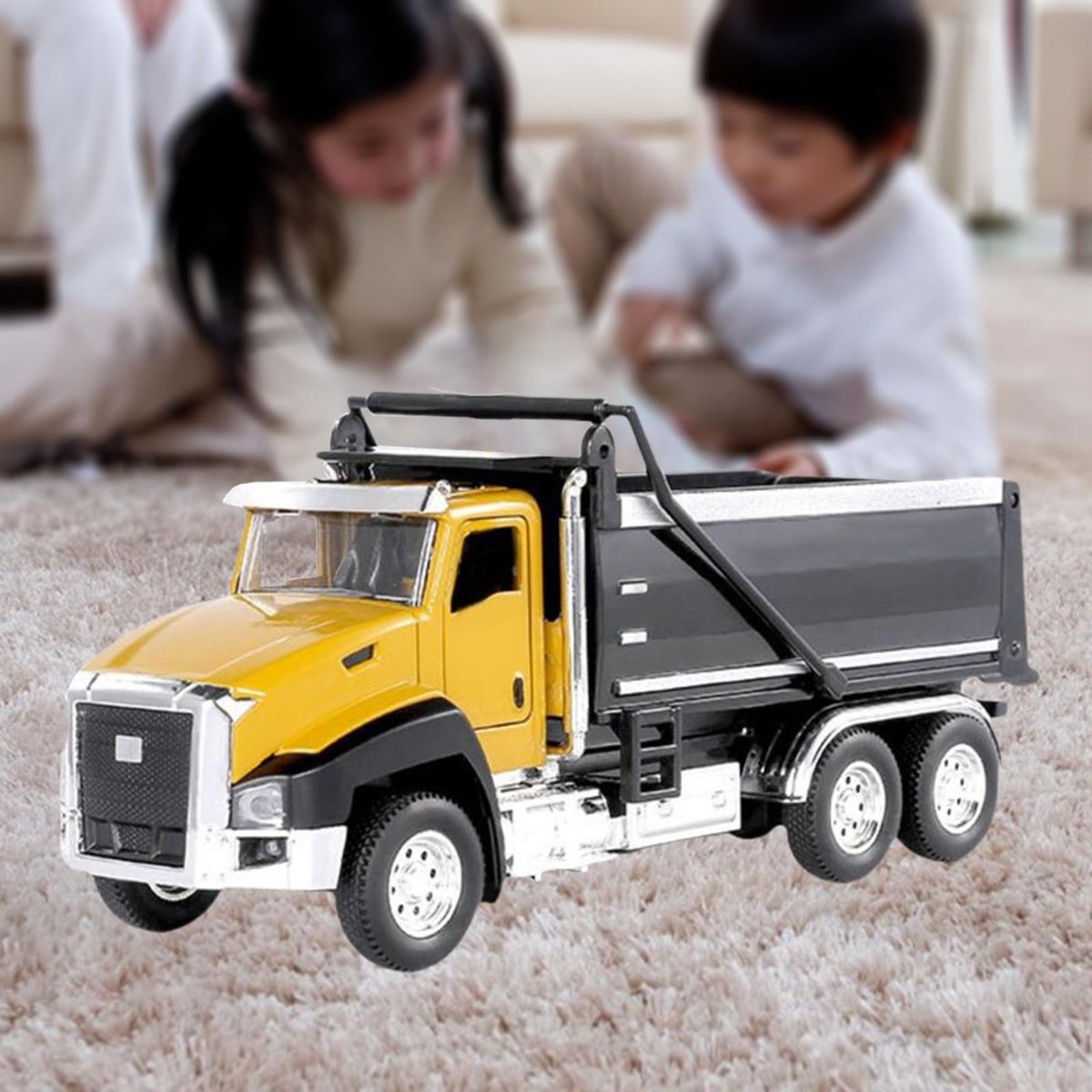 Construction Vehicle Auto Simulated Mini Decoration Cement Dump Truck