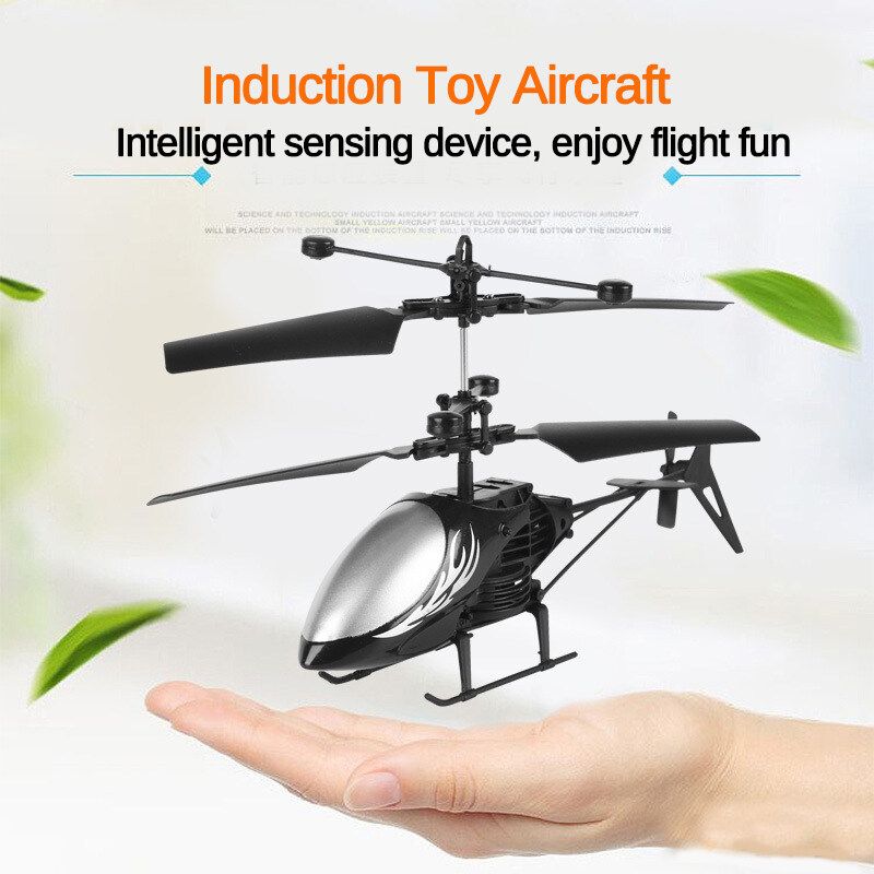 Induction Gesture Sensing Hand Control Flying Remote Control Children's Stall Selling Hot Explosion-proof Electric Toys -Blue