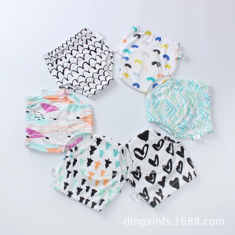 Baby Training Pants Factory Direct Sales Baby Four-Layer Gauze Training Pant Newborn Washa