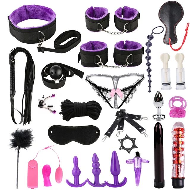Erotic Bondage Couple Sex Toy Game M&F Purple