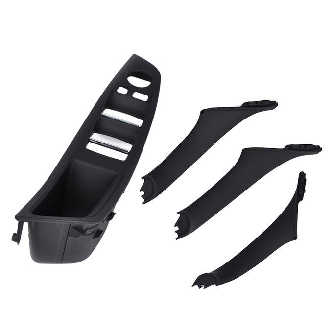 4 X Auto Interior Door Handle Switch Panel Set For BMW 5 Series 520