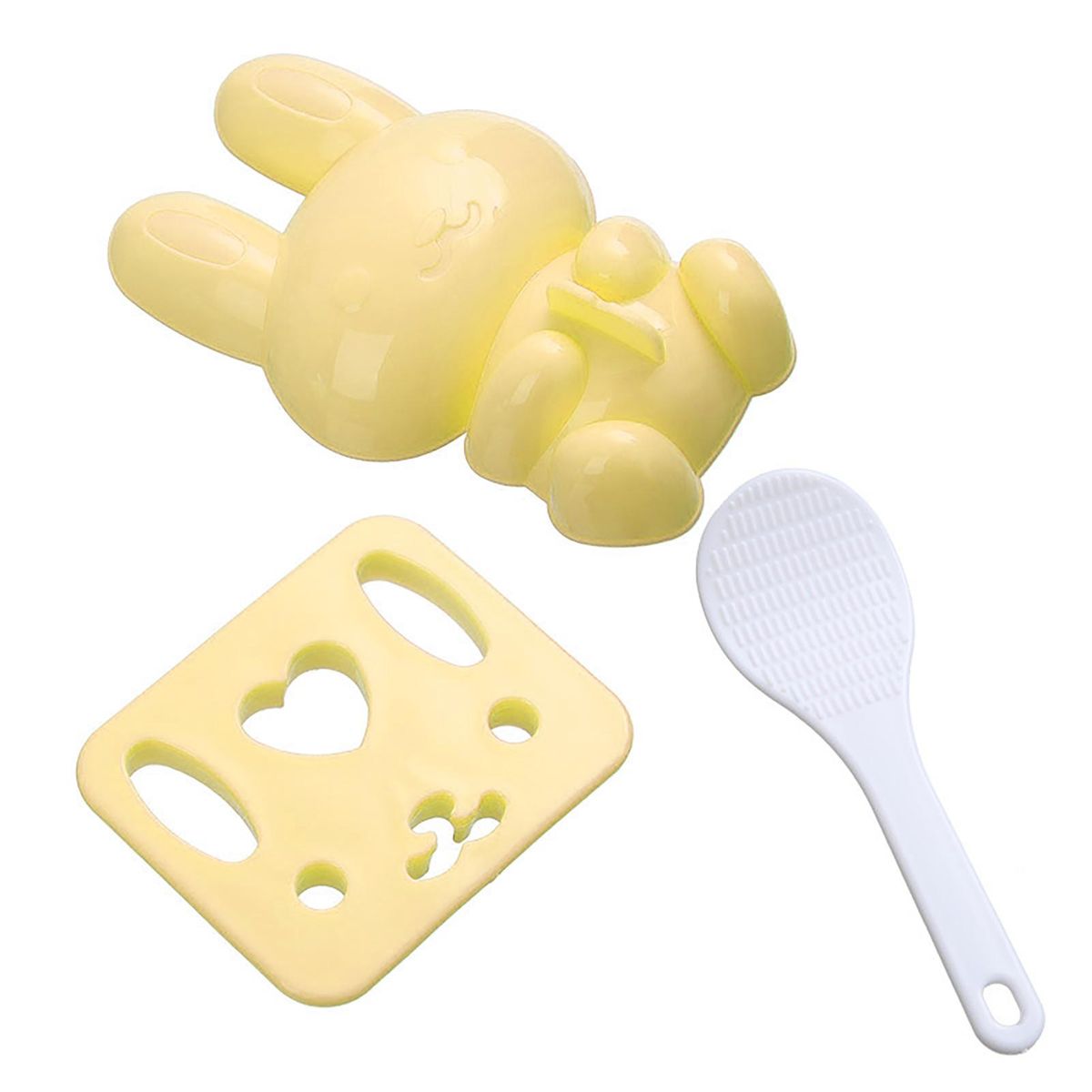 1 Set Rice Molds Rabbit Sushi Maker Molds Tools Yellow