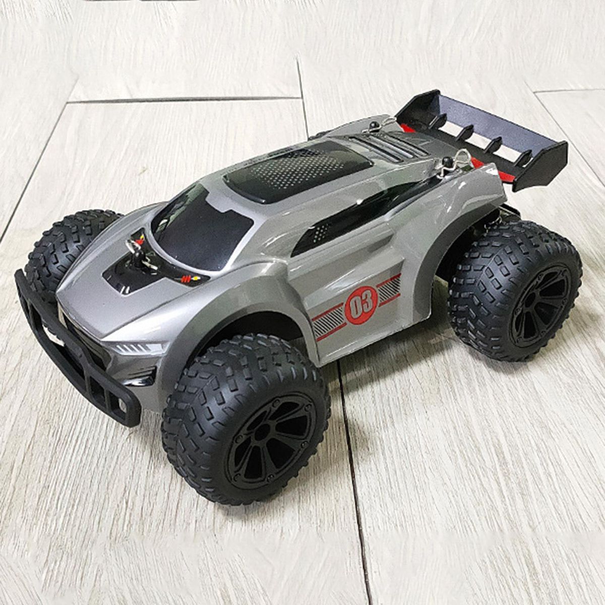 RC Race Car Remote Control Car Off-Road Racing Vehicle Toy Silver